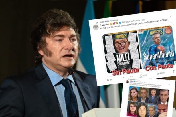 Javier Milei ataca al periodismo: ‘Mal día para los mamapautas