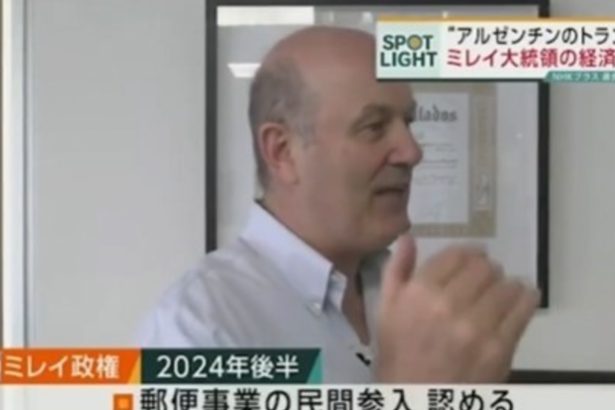 Federico Sturzenegger revela su curioso contador de días en TV japonesa