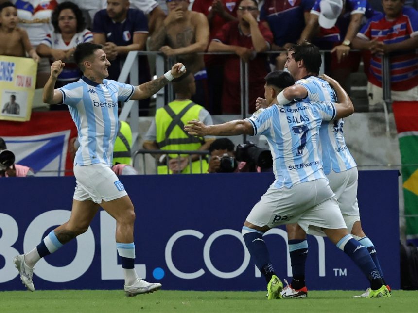 Racing brilla en Brasil: goleada histórica a Fortaleza en Libertadores