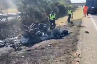 Impactante: El auto de Diogo Jota tras el trágico accidente
