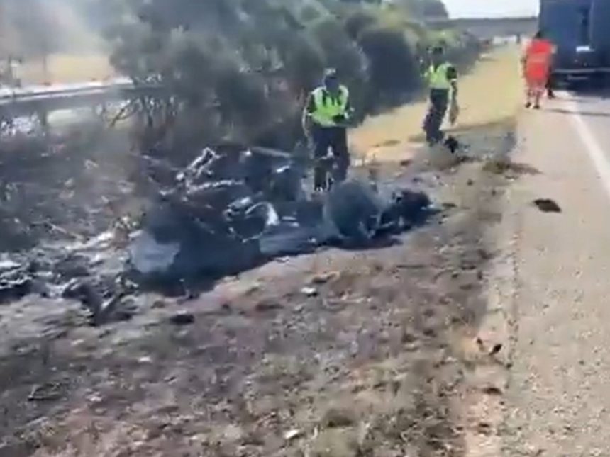 Impactante: El auto de Diogo Jota tras el trágico accidente