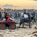Guardias de EE. UU. disparan a palestinos en busca de comida en Gaza