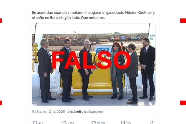 Desmintiendo mitos: El gasoducto ex Néstor Kirchner opera desde agosto