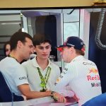 GP de Bélgica: Scaloni y su hijo en el paddock con Verstappen