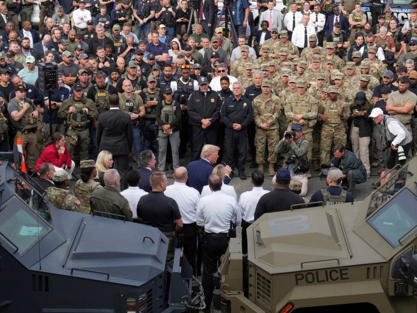 Trump y su ‘mano dura’: un espectáculo contra el crimen en Washington