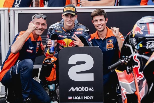 Valentín Perrone brilla en Moto3: a 18 milésimas de la victoria