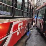 Accidente en Plaza Italia: 5 heridos tras choque de colectivos