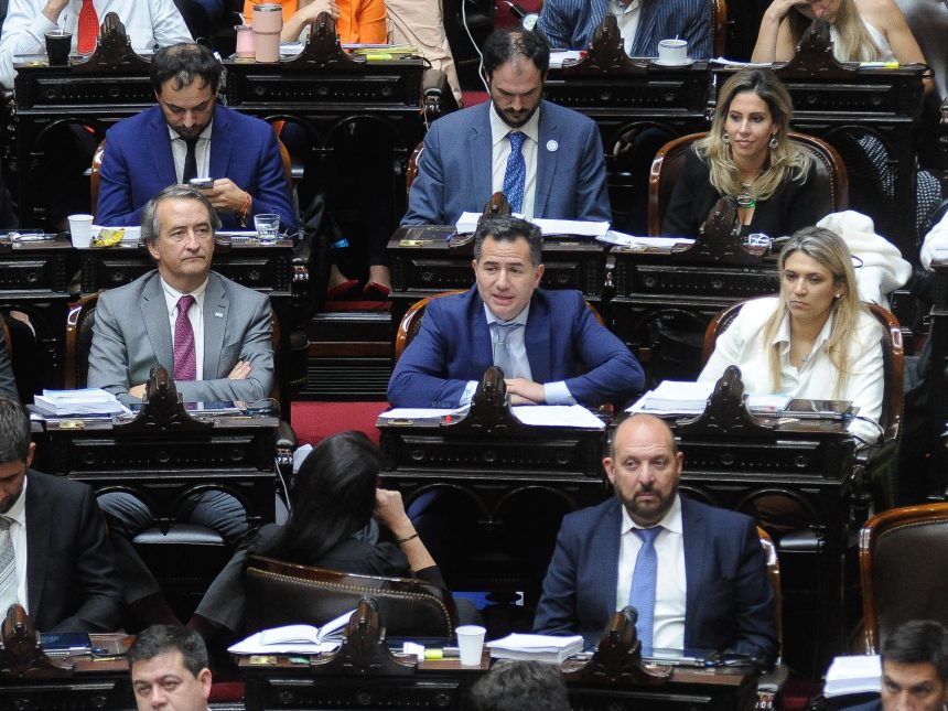 Libertarios se unen en Diputados para respaldar a Milei y Menem