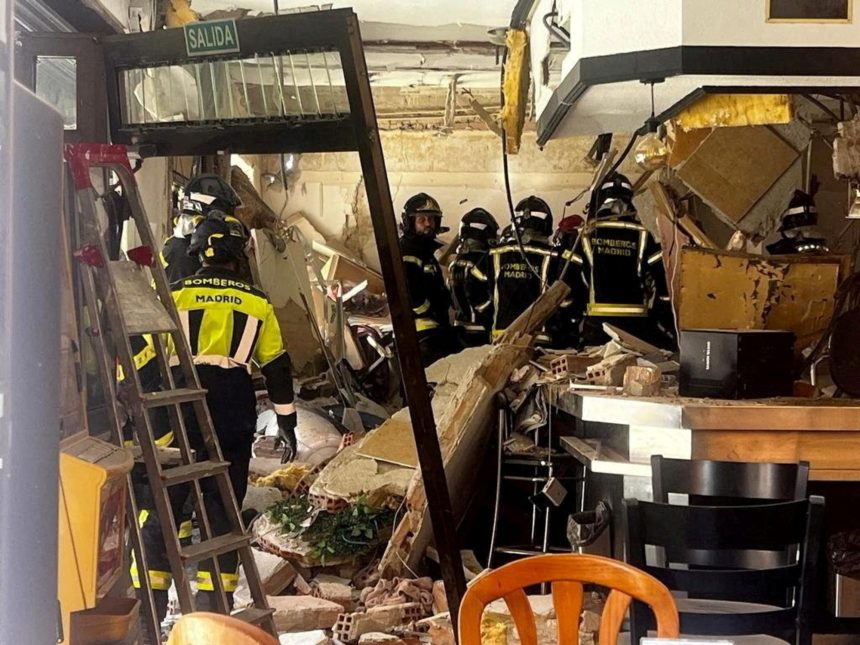 Impactante explosión en bar de Madrid deja al menos 25 heridos