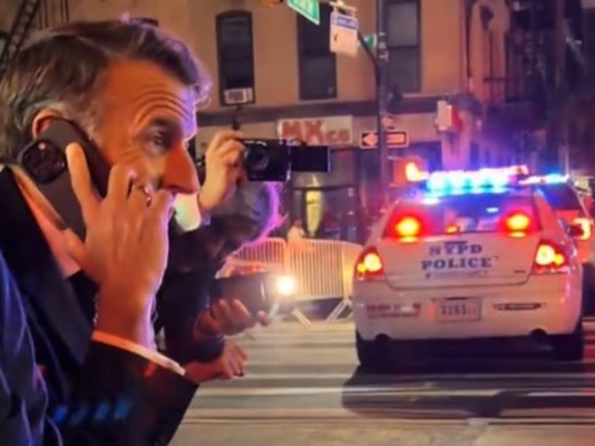 Macron en Nueva York: Su insólita caminata y el dardo a Trump