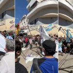 Javier Milei en Santa Fe: Tensión y caos suspenden su acto en vivo