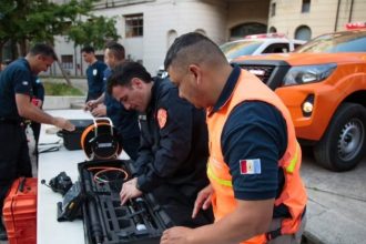 Brigada de Santa Fe se une a la búsqueda de jubilados en Chubut