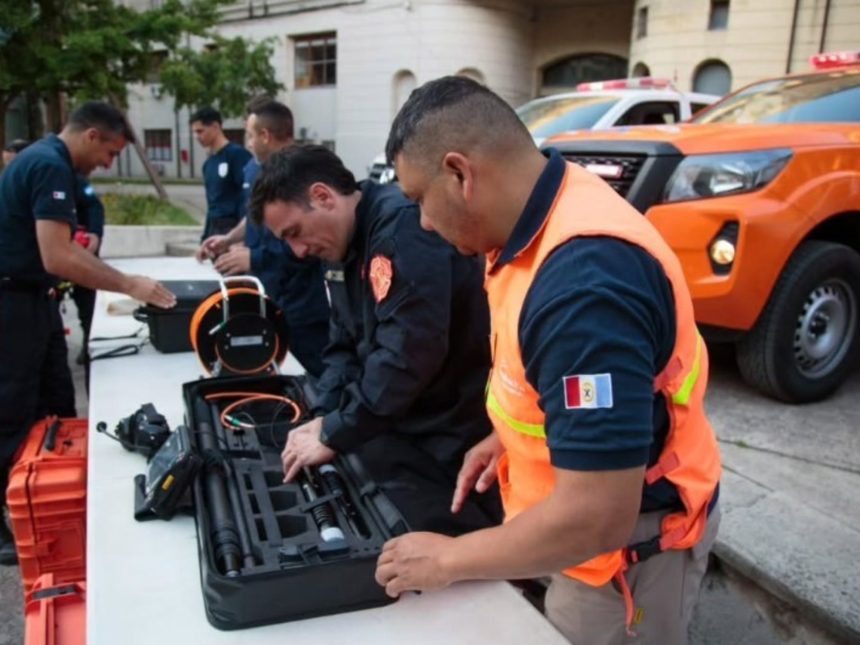 Brigada de Santa Fe se une a la búsqueda de jubilados en Chubut