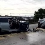 Impactante accidente en el Puente Avellaneda: tres heridos graves