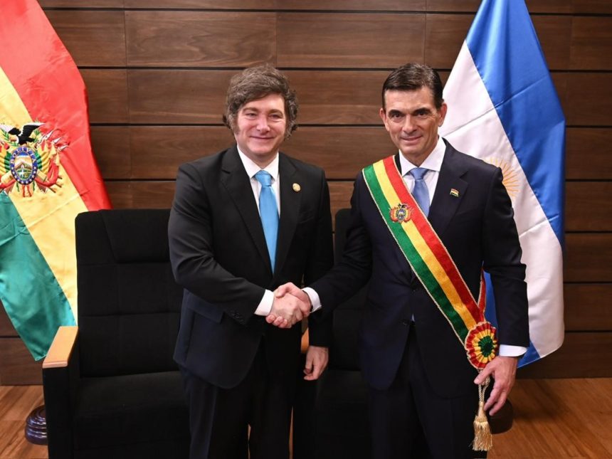 El consejo de Milei al nuevo presidente de Bolivia: ¡Aprende de mí!
