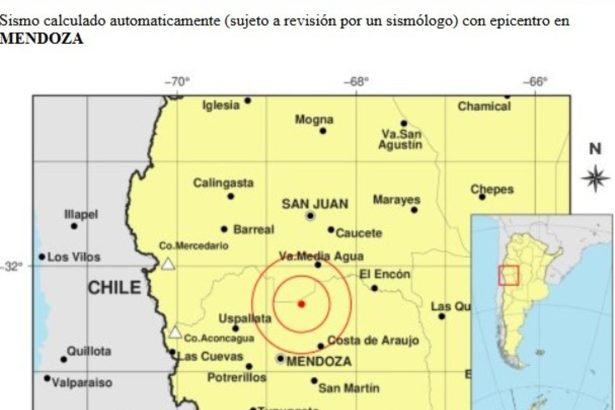Mendoza tembló: Sismo de 5 grados sorprende a la región