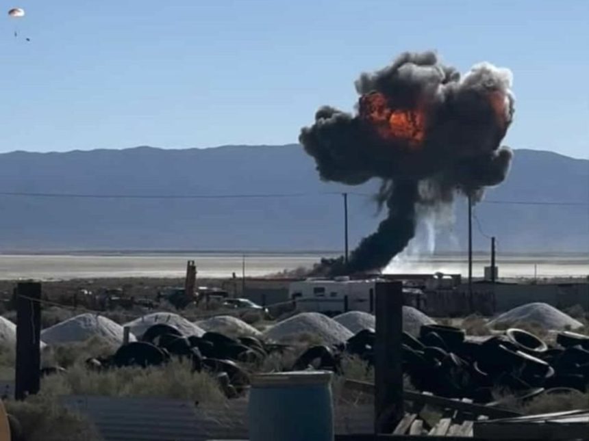 F-16 se estrella en Arizona: Piloto se eyecta a tiempo y sobrevive