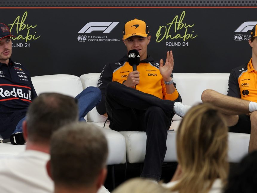 ¿Se dejarán pasar los McLaren? Verstappen y Norris en Abu Dhabi