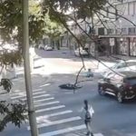 Impactante accidente en Mar del Plata: Motociclista vuela tras choque