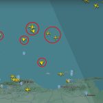 Ocho aviones militares de EE. UU. sobrevolaron costas venezolanas