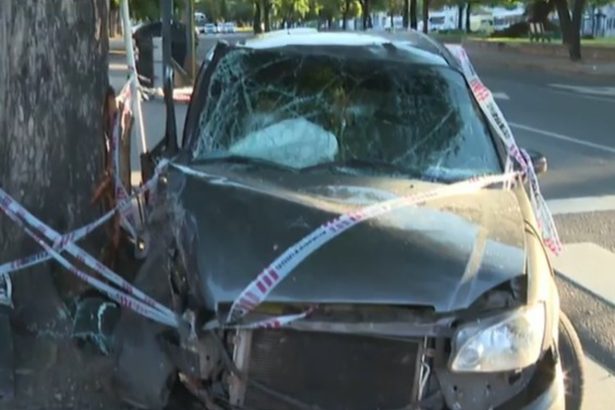 Joven roba auto de su tía, choca y hiere a dos al esquivar un gato