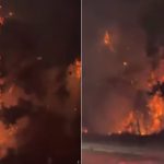 Impactante incendio en Ezeiza: trigo en llamas cerca del aeropuerto