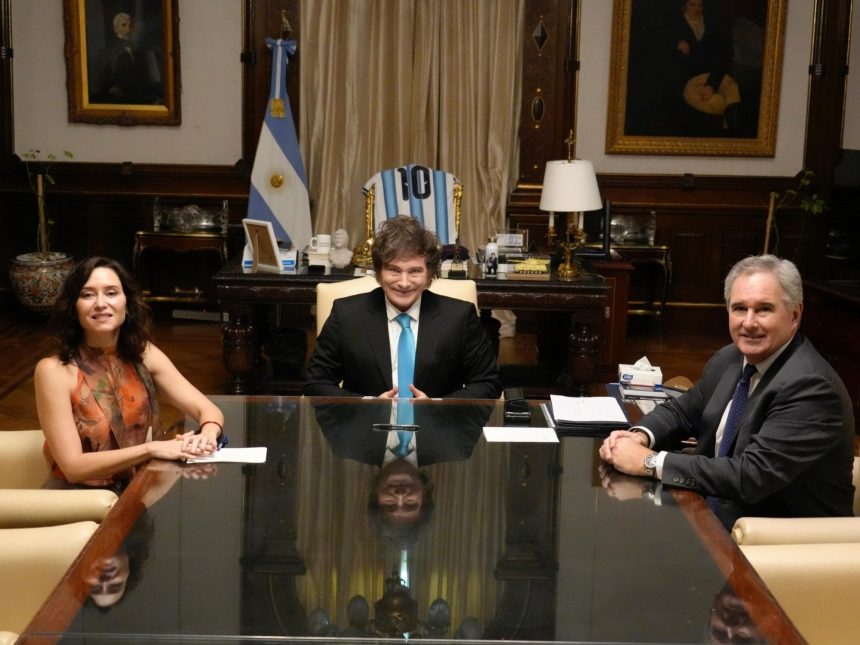 Milei y Díaz Ayuso se unen en la Casa Rosada: postura sobre Venezuela