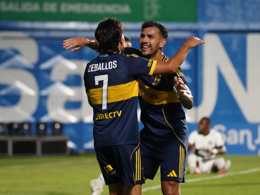 Boca brilla con Zeballos: remontada épica ante Olimpia y gran debut
