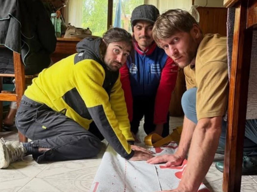 Los rusos que saltaron del Fitz Roy: hazaña histórica y polémica