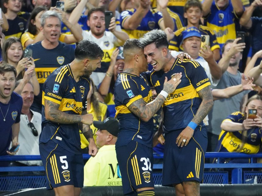 Boca triunfa ante Riestra: Paredes y Di Lollo brillan en La Bombonera