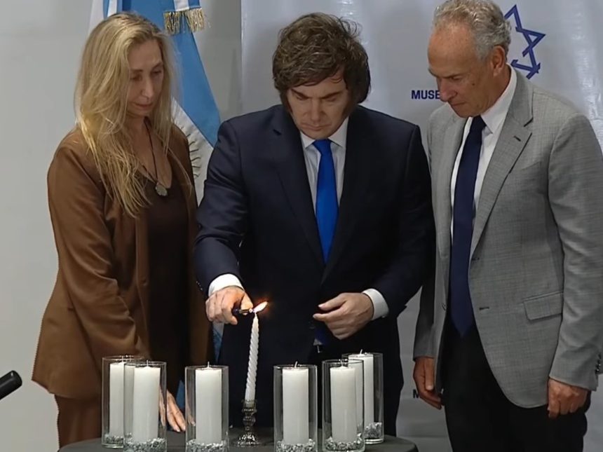 Milei denuncia el antisemitismo: lo vincula a la izquierda y al terrorismo