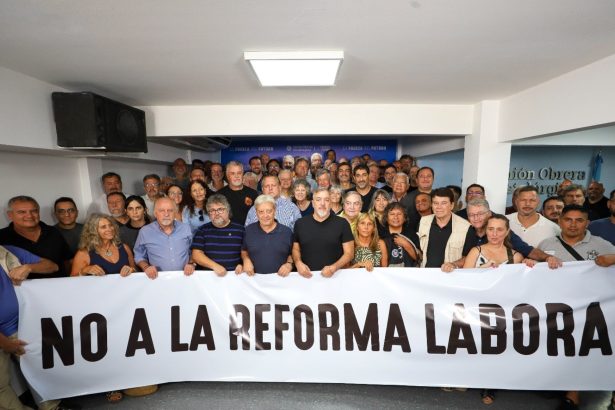 UOM se moviliza: Frente sindical contra reforma laboral y paro general