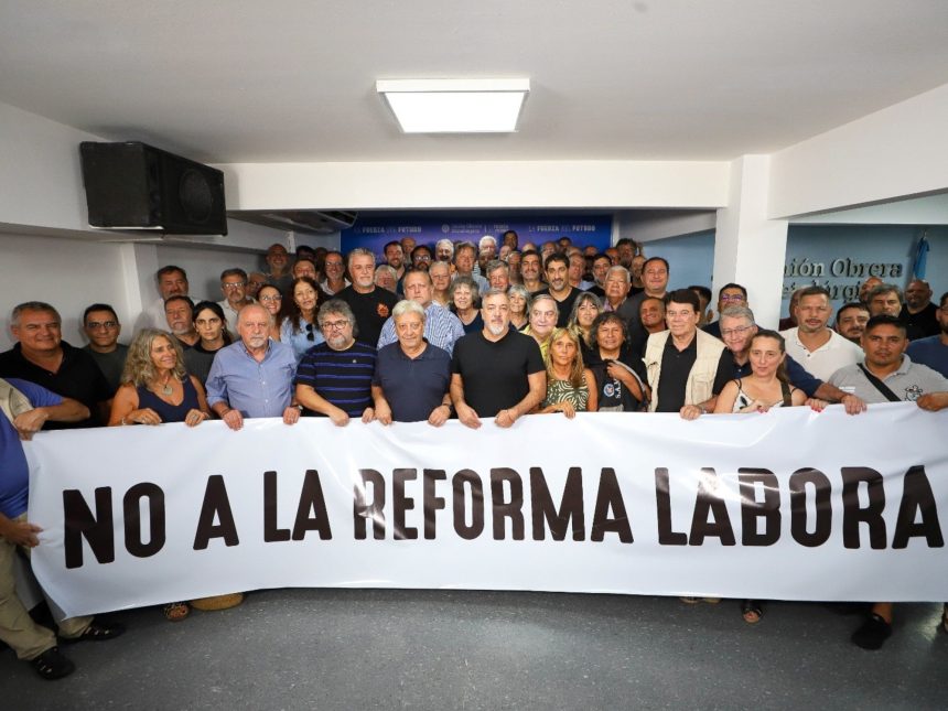 UOM se moviliza: Frente sindical contra reforma laboral y paro general