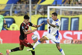 Di María brilla en un intenso duelo entre River y Rosario Central