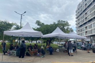 Evacuados en Estación Buenos Aires: angustia tras el derrumbe