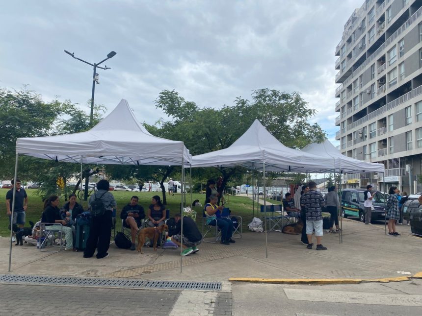 Evacuados en Estación Buenos Aires: angustia tras el derrumbe