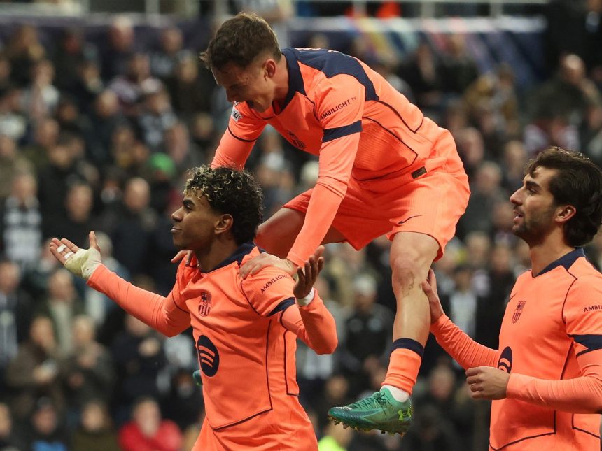 Newcastle y Barcelona: Lamine Yamal salva un empate crucial en Champions