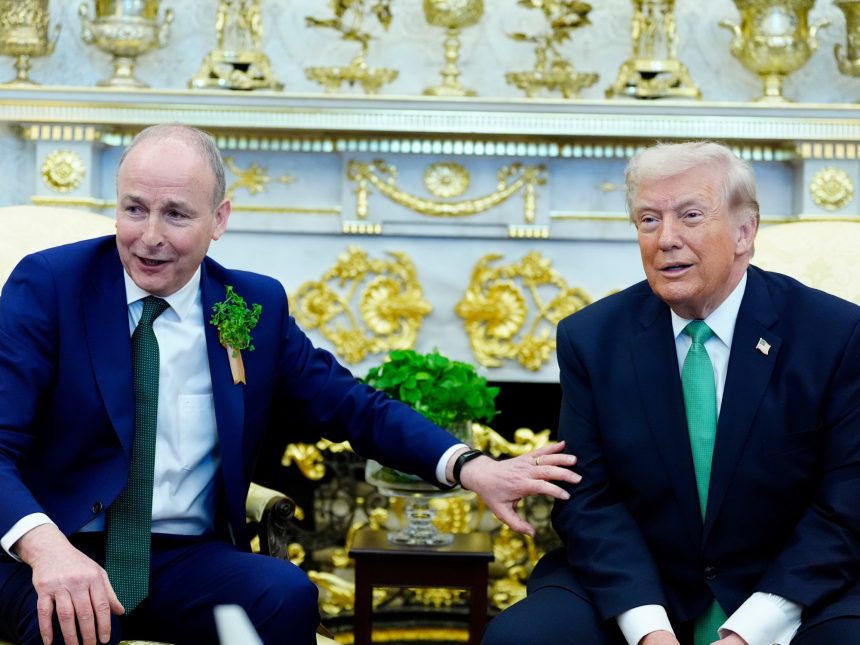 El tenso encuentro entre Trump y el primer ministro de Irlanda en el Oval