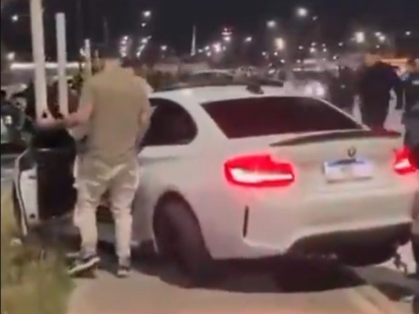 BMW derrapa en picada ilegal y atropella a joven cerca de Tecnópolis