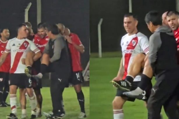 Impactante: Kun Agüero sufre grave lesión en partido del Senior