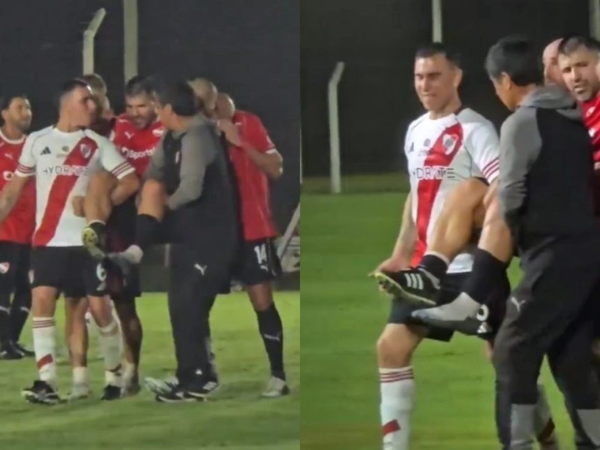 Impactante: Kun Agüero sufre grave lesión en partido del Senior