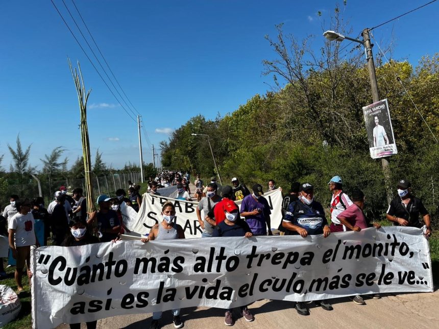 Protestas en Indio Cua: Vecinos critican obras del funcionario Adorni