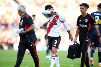 Driussi: Su quinto desgarro en River y la baja para el Superclásico