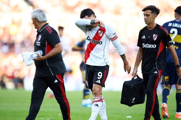 Driussi: Su quinto desgarro en River y la baja para el Superclásico