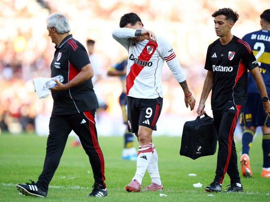 Driussi: Su quinto desgarro en River y la baja para el Superclásico