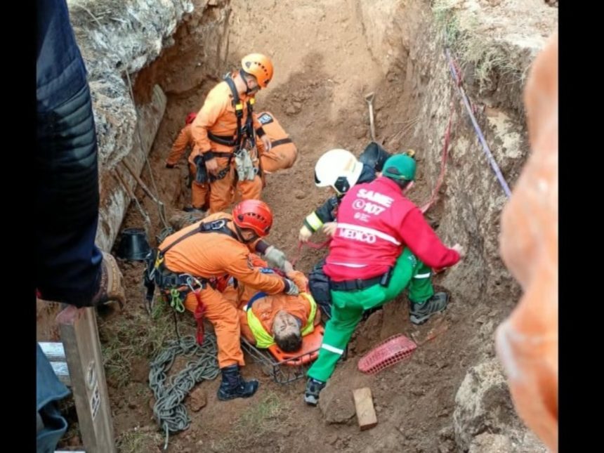 Tragedia en Núñez: Tres obreros heridos por derrumbe en excavación
