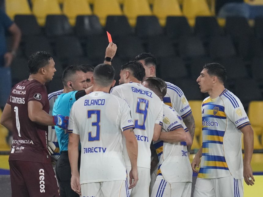 Boca sufre en la Libertadores: lesiones, expulsiones y complicaciones