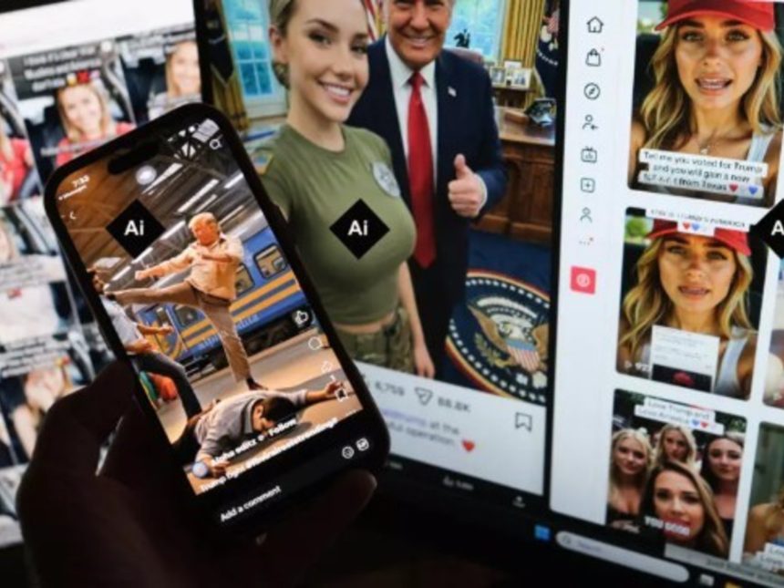 Influencers rubias en trajes de baño: IA apoya a Trump en noviembre