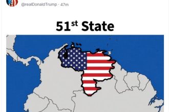 Trump provoca controversia con mapa de Venezuela y ‘Estado 51