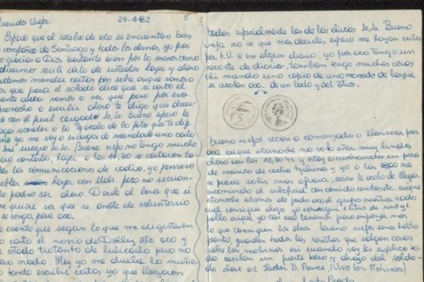 Veterano de Malvinas recupera carta robada tras 42 años en eBay